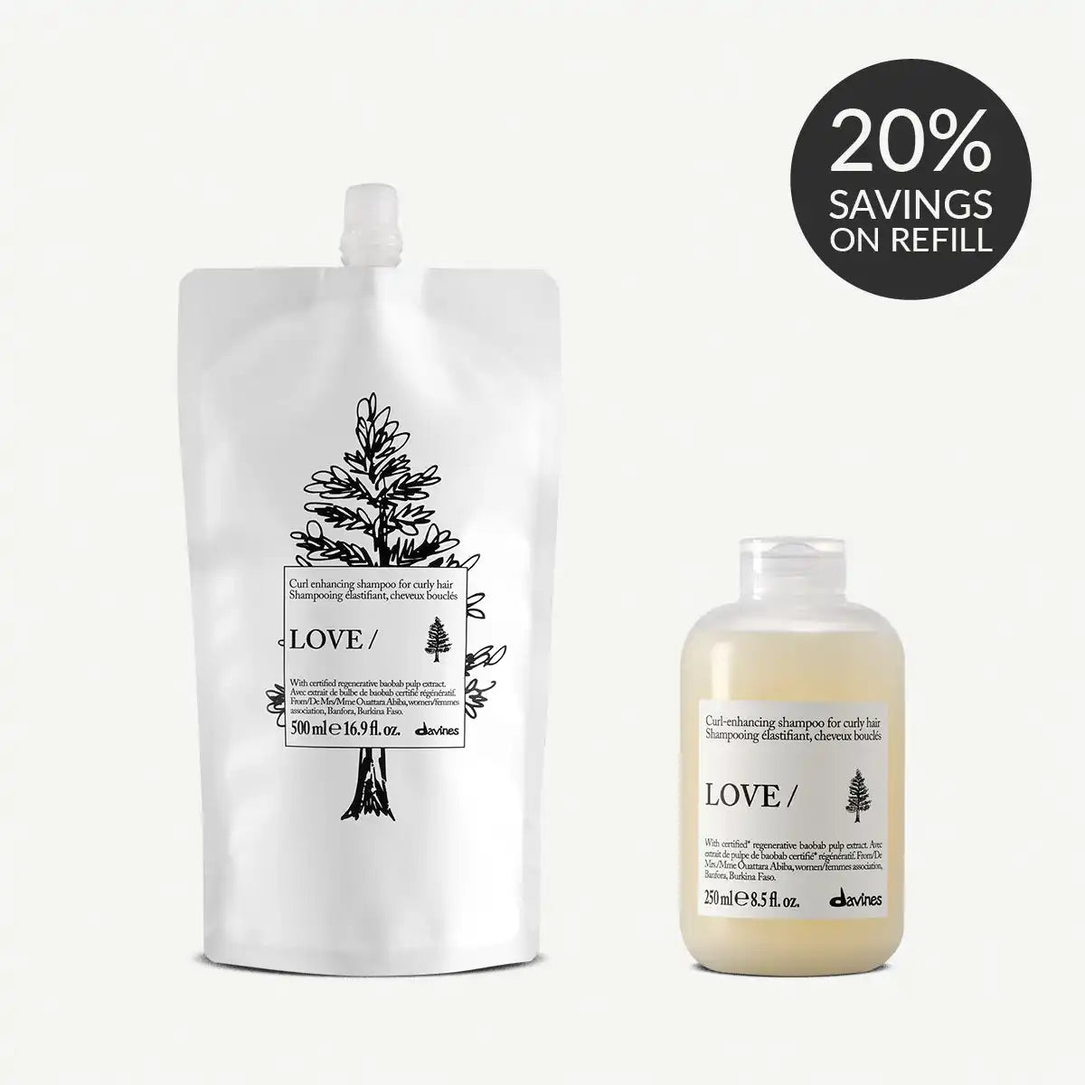LOVE Curl Shampoo Refill Duo Main image